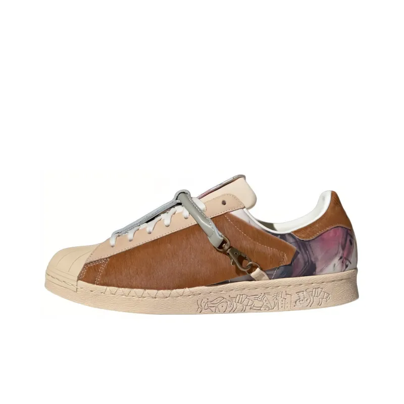 Adidas Originals Superstar 80s X Han Meilin 'Cream Brown'-0