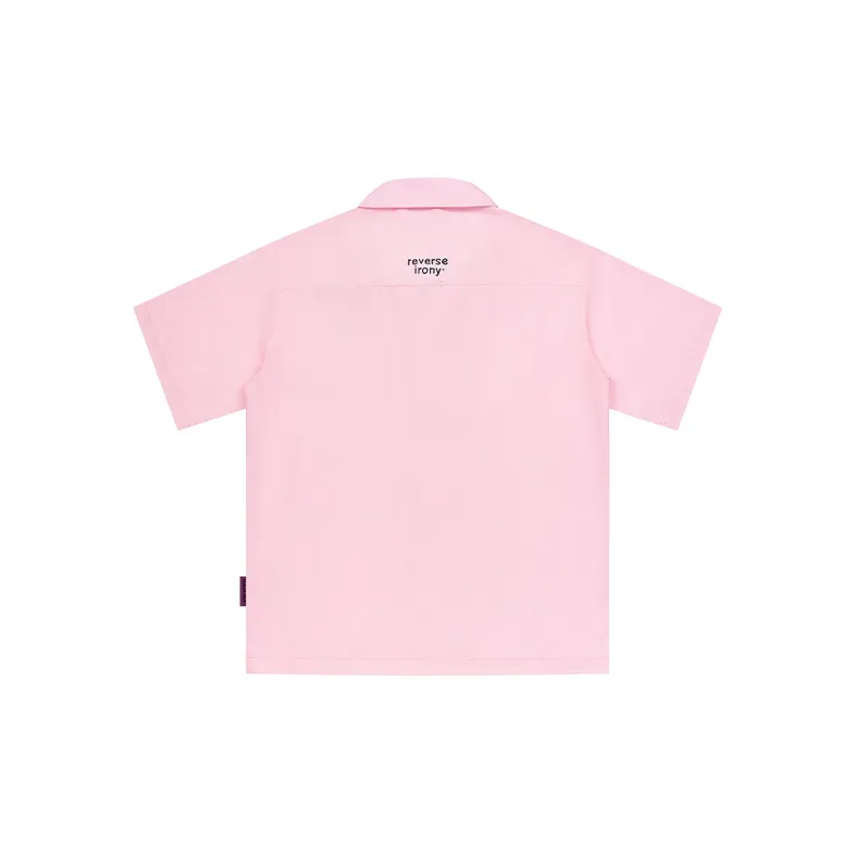 EMPTY REFERENCE x REVERSE IRONY Shirt Unisex Pink-1