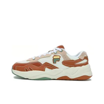 FILA FUSION Flash Anti Slip Wear Resistant Low Top Casual Running Shoes Men's Beige Brown