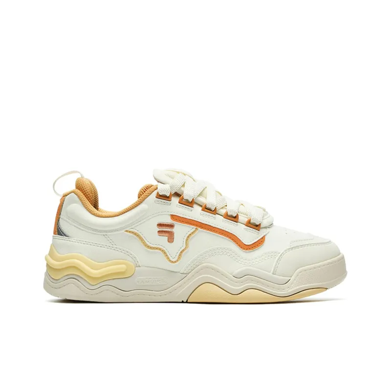 FILA FUSION Kick Sneakers 'White Orange' Women's-1