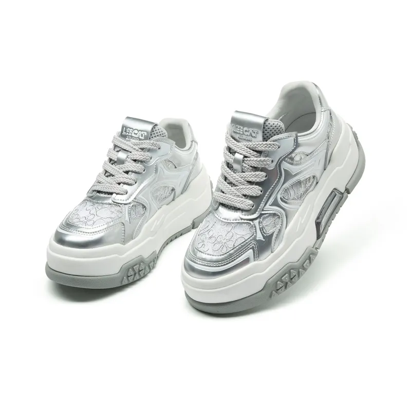 LEECAT STUDIO Abrasion Resistant Breathable Height Increasing Skateboard Shoes Women's-3