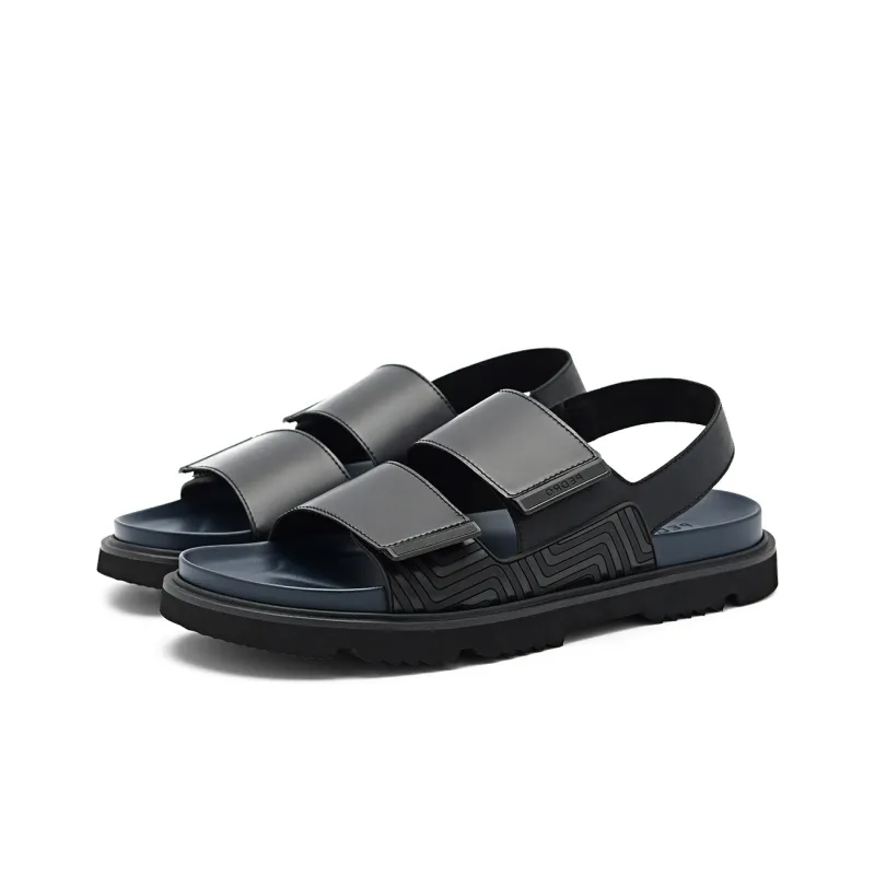 PEDRO Beach Sandals Men Black/Sand-1