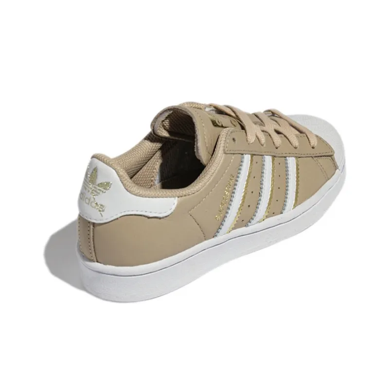 Adidas Superstar Pale Nude Gold Metallic Women's-3
