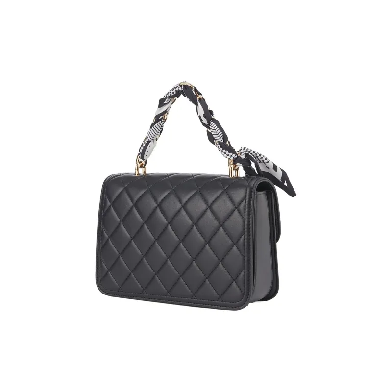 YEARCON Synthetic Leather Crossbody Bags Shoulder Bags Handbags Regular Women's Ecru/Black/Light Gray-8