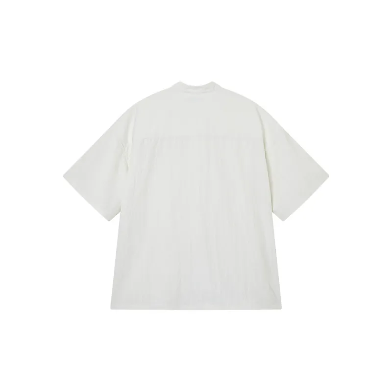 NPC Men's Trendy Chinoiserie Loose Fit Short-Sleeved Shirt Unisex-1
