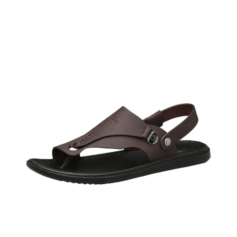 G.N.SHIJIA Beach Sandals Men Black/Brown-5
