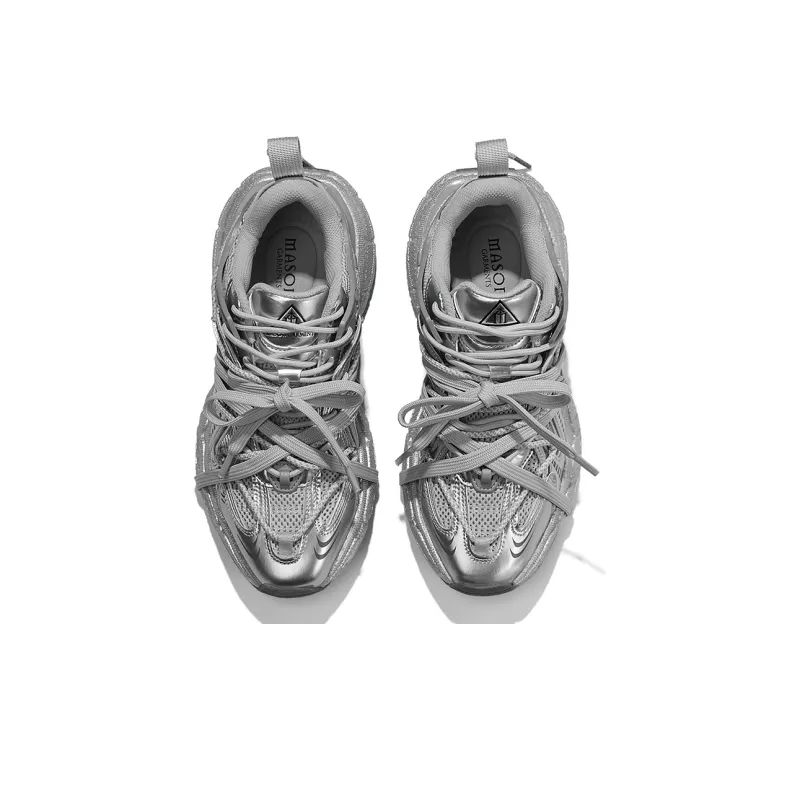 Masongarments Cage Series Abrasion Resistant, Breathable, Lightweight, Height Increasing Low Top Chunky Sneakers Unisex-13
