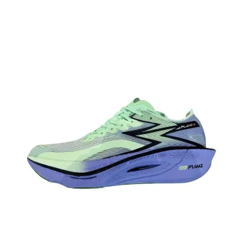 361° Fly Burn 3 Cushioning Wear Resistant Low Top Running Shoes Unisex Green Purple