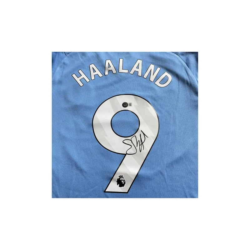 EM Haaland Includes Certification Certificate Not Framed Football Jerseys-3