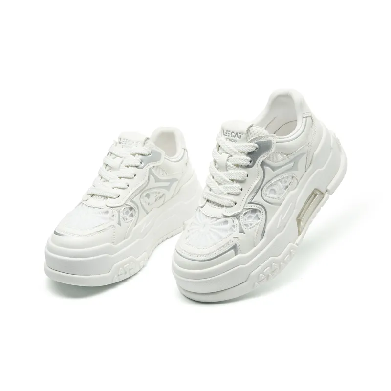 LEECAT STUDIO Abrasion Resistant Breathable Height Increasing Skateboard Shoes Women's-9