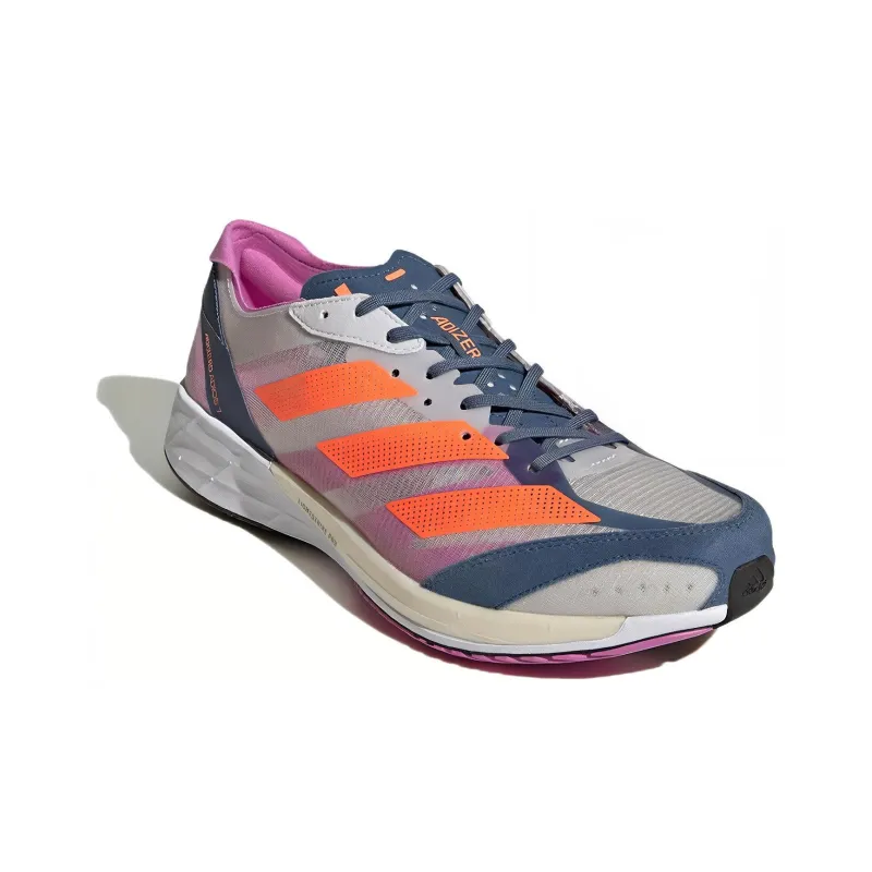 Adidas Adizero Adios 7 Dash Grey Solar Orange Wonder Steel-2