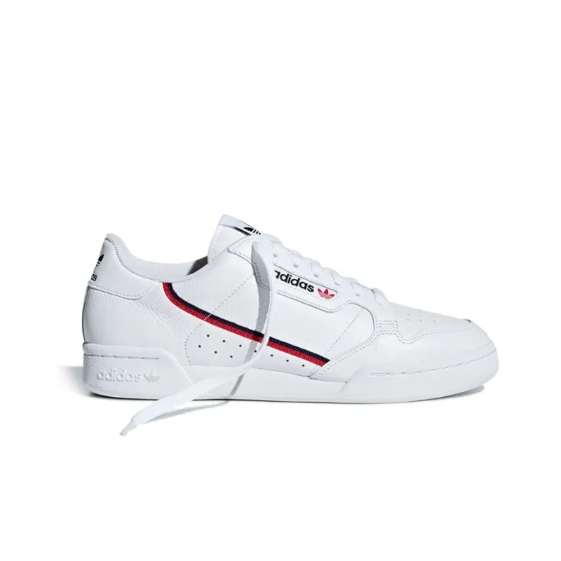 Adidas Continental 80 White Scarlet Navy-2