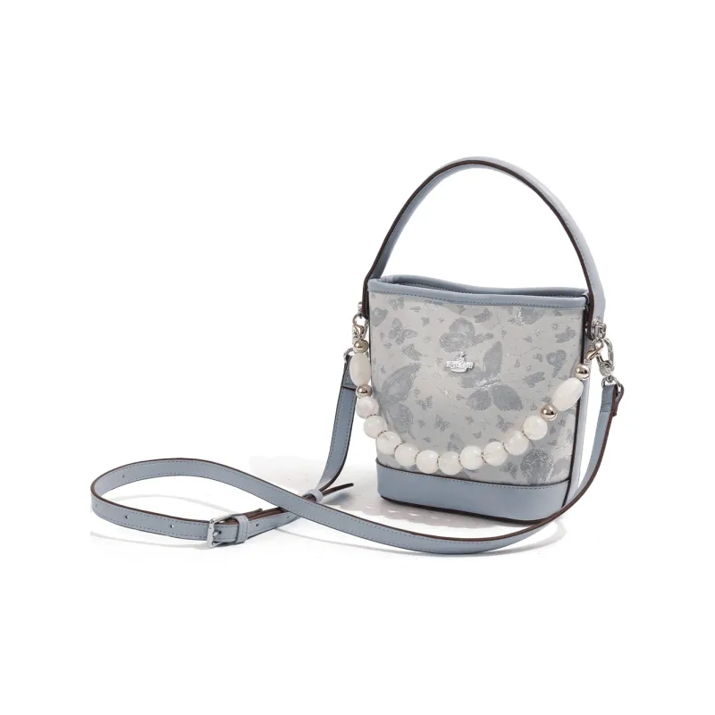 MISS GAIL Artificial Leather One Shoulder Handbag Crossbody Bag Regular Women's Butterfly Blue-13