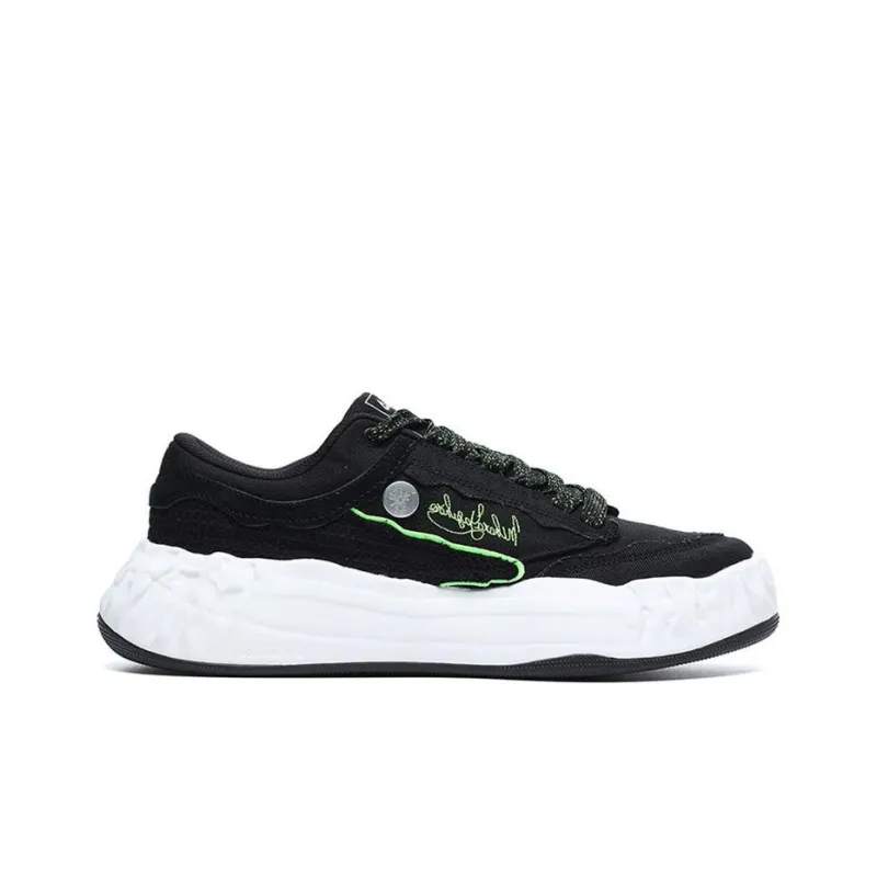 FILA FM 15 X Mihara Canvas Shoes 'Black White'-1