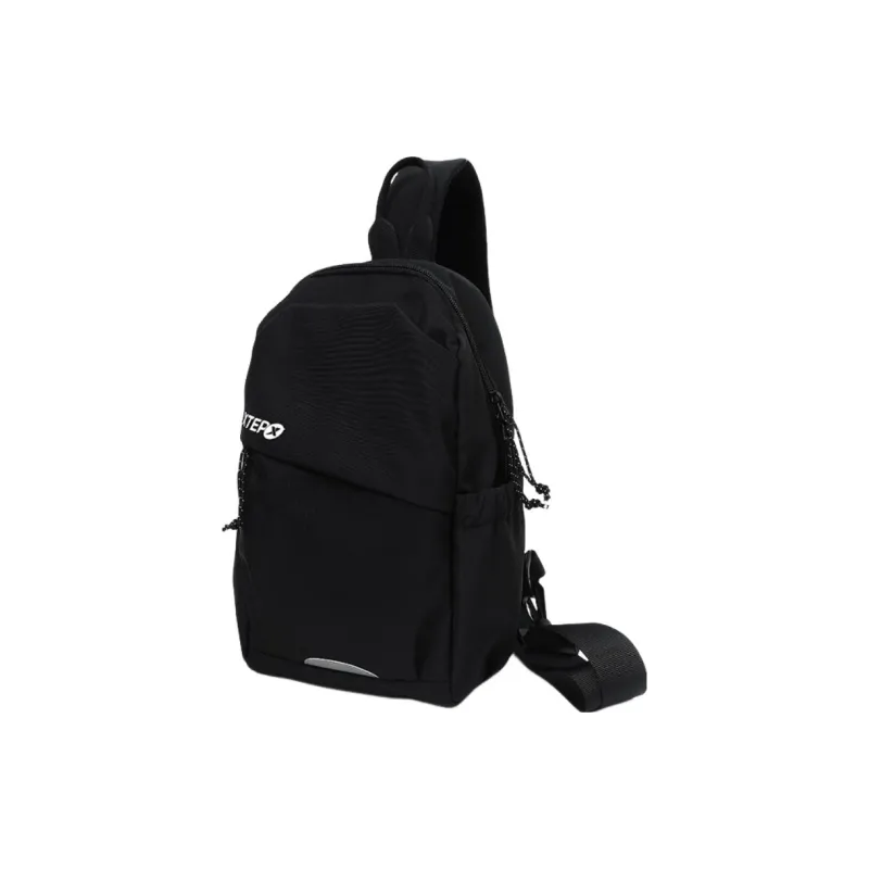 XTEP Oxford Sling Bag Regular Unisex Black/White-1