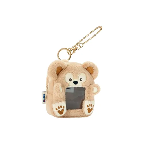 Disney Duffy Transparent Coin Purse Keychain Dolls Plush Pendant