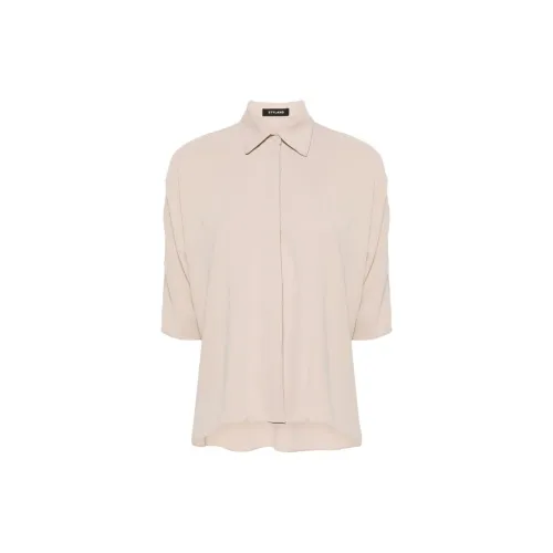 STYLAND High-low Hem Crepe Blouse