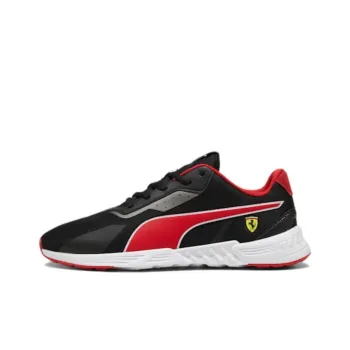 PUMA Scuderia Ferrari Anti Slip And Wear Resistant Breathable Low Top Running Shoes Men's Black Red