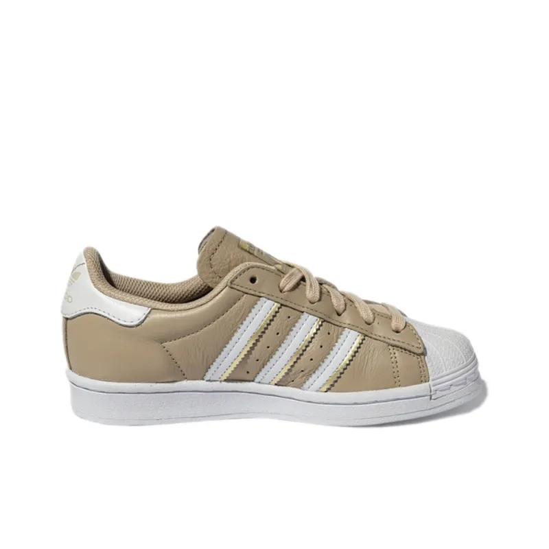 Adidas Superstar Pale Nude Gold Metallic Women's-1