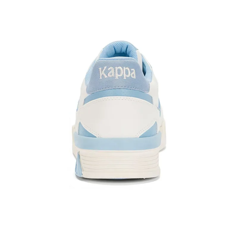 Kappa Anti Slip Wear Resistant Low Top Skateboard Shoes Unisex White Blue-5