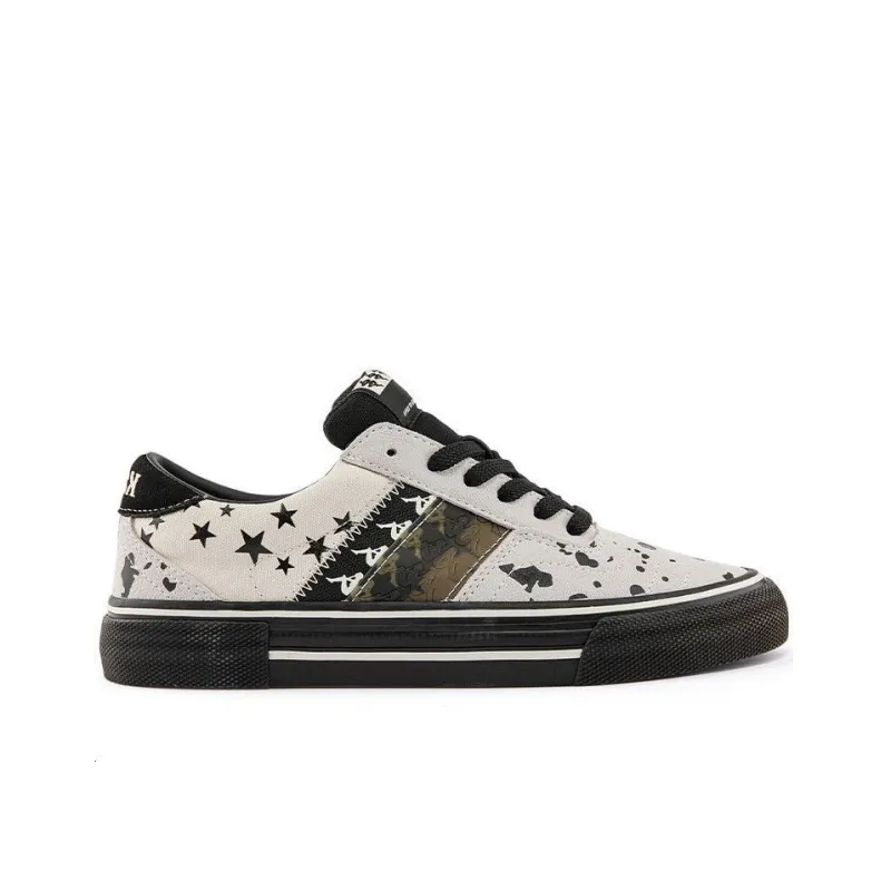 Kappa Coverage Low Top Skateboard Shoes Unisex Heron Feather White-1