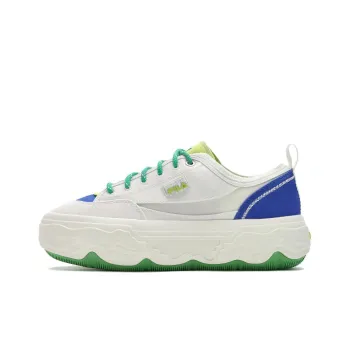 FILA ROCK Low Top Canvas Shoes Women's White Blue Green