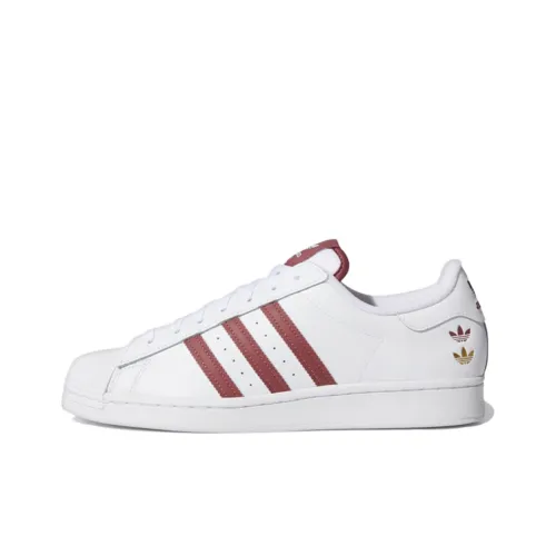 Adidas Superstar White Quiet Crimson