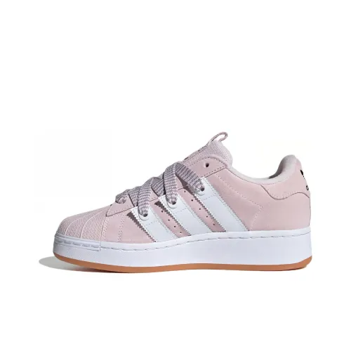 Adidas Originals Superstar Series Skateboard Shoes Women's Low-Top Pink/White