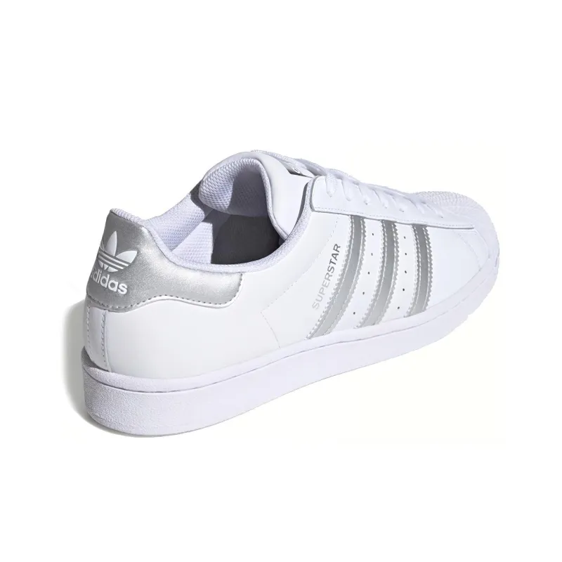 Adidas Superstar White Silver Metallic-3