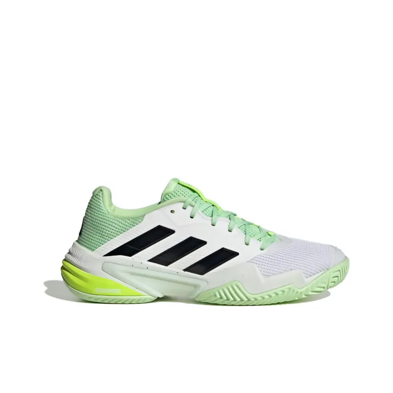 Adidas Barricade 13 Cloud White Core Black Semi Green Spark-1