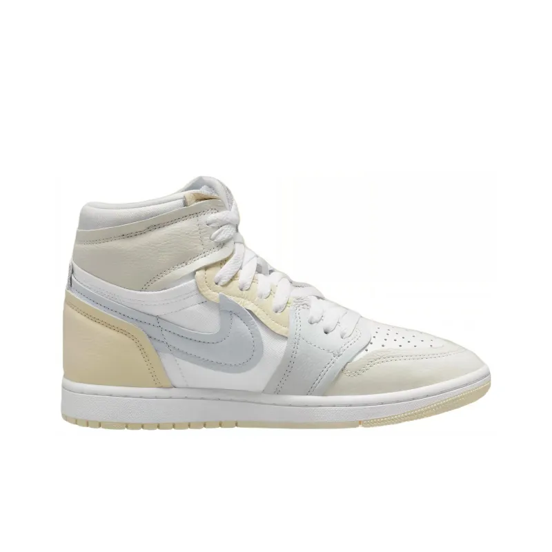 Jordan Air Jordan 1 MM High 'Coconut Milk' Cushioned Slip-Resistant High-Top Vintage Basketball Shoes Women's White-1
