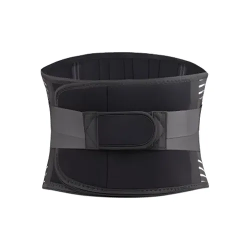 Topdomrus Back Support Braces Running Fitness Compression Protective Black Nylon Latex Thread Leather Unisex