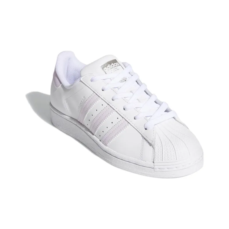 Adidas Superstar White Purple Tint Women's-2