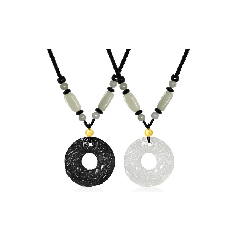 LOVING Chalcedony Jade Necklaces Unisex-6