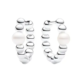 Pandora 925 Sterling Silver Earrings Unisex Silver