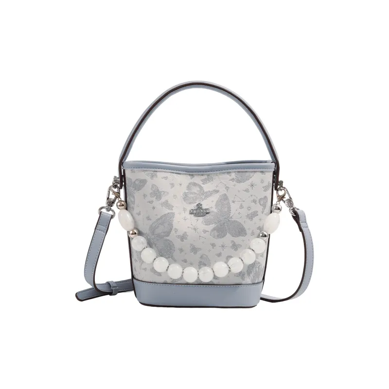 MISS GAIL Artificial Leather One Shoulder Handbag Crossbody Bag Regular Women's Butterfly Blue-9