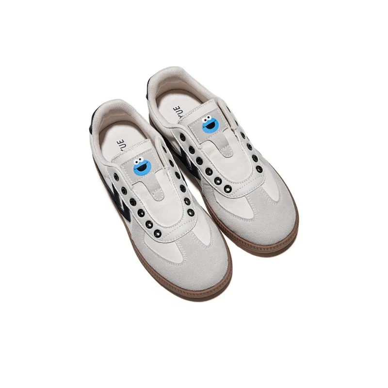 ZHIMAJIE x Feiyue Abrasion-Resistant Slip-Resistant Low-Top Canvas Shoes Unisex Beige Light Gray Black-2