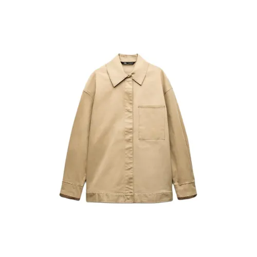 ZARA Jackets Women's Tan