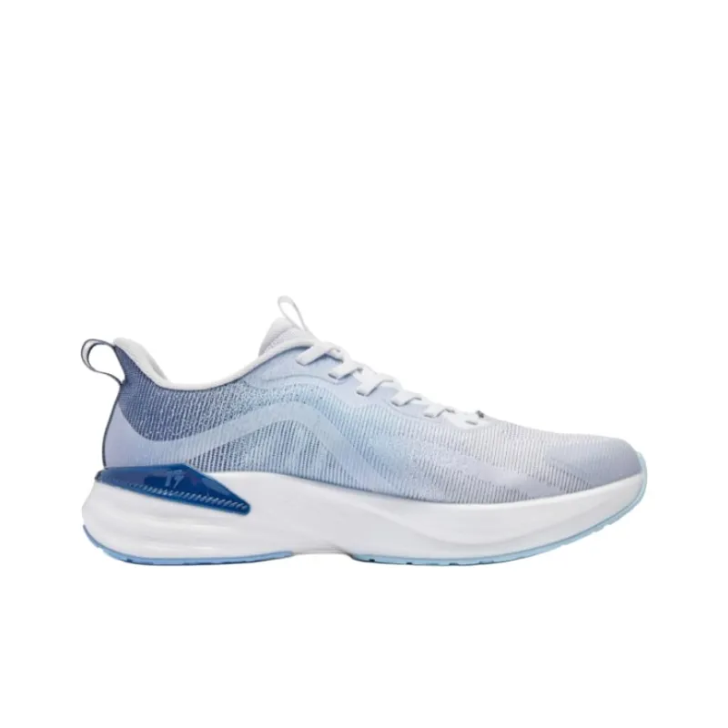 QIAODAN Windy 13 Cushioned Wear Resistant Breathable Low Top Running Shoes Men's Blue White-1