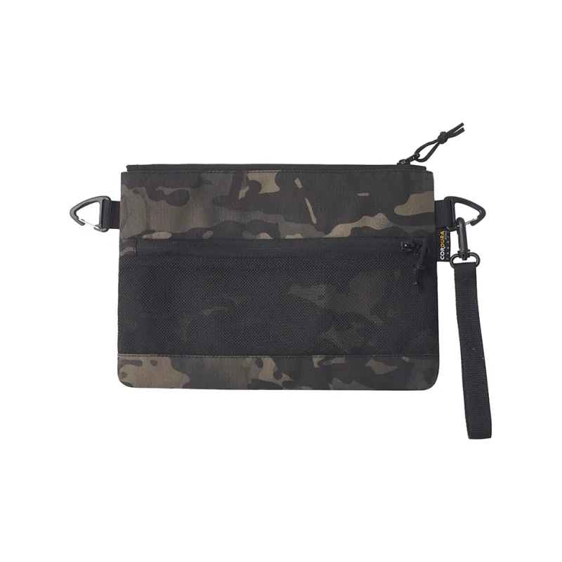 RIMIX Cordura Handheld Bag Clutch Regular Unisex Black/Yellow Camouflage/Black Camouflage-4