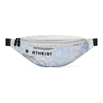 8atheist Polyester One Shoulder Crossbody Bag Sling Bag Fanny Pack Regular Unisex Gray