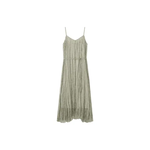 THE SEA LIFE Slip Dresses Women's Shimmer Green