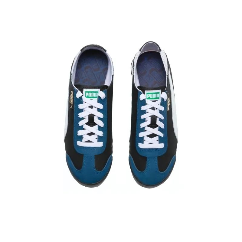 PUMA Roma Versatile Mule Durable Breathable Low Top Casual Shoes Unisex Black White-3