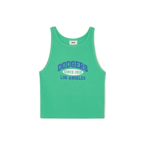 MLB Los Angeles Dodgers Tank Tops Women's Yellow Green