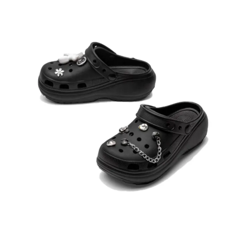 TOOMANYSHOES Light Balloon Clogs 5.5cm Women's-2