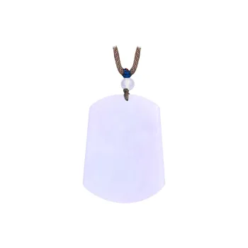 Clear Snow Glutinous Jade Necklaces Unisex