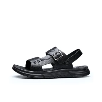 MODENGPAN Beach Sandals Men Black, Brown