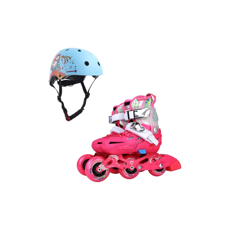 FLYING EAGLE Roller Skate Set ABS Hard Shell \ EPS Foam Casual, Commuting Unisex 28 32 S\M Black, Blue, Pink-9