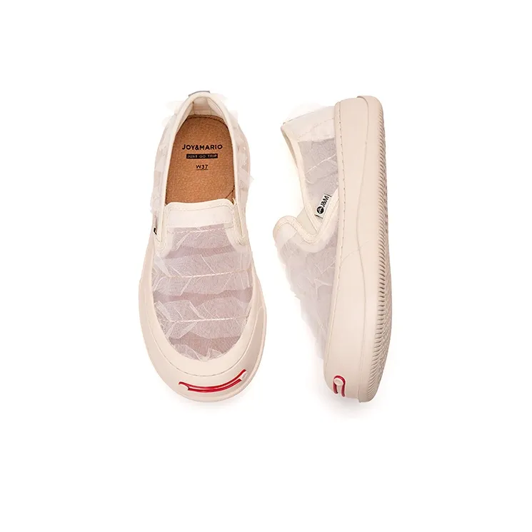 Joy&Mario Breathable Height Increasing Low-Top Skateboard Shoes Women's-3