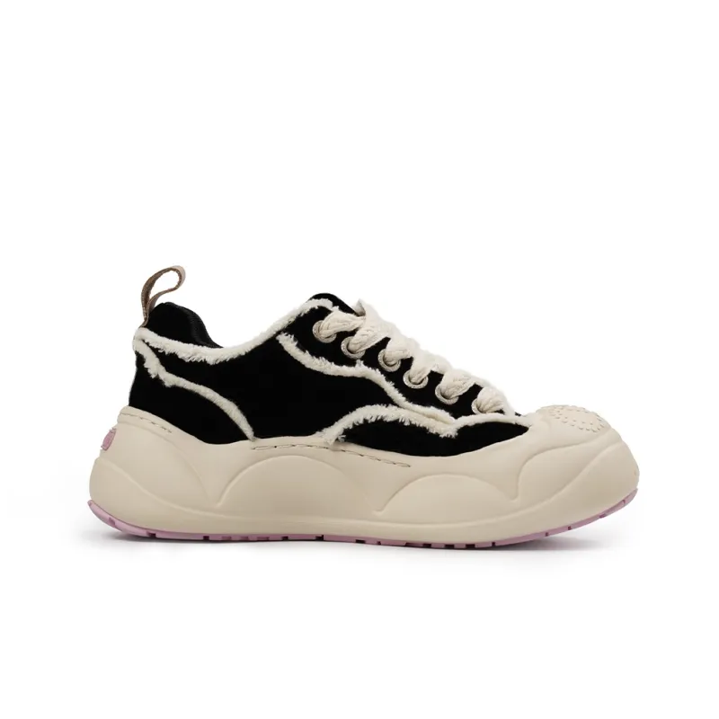 JUZI Low Top Canvas Shoes Women's Blackcurrant Chestnut-1